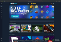 Desktop screenshot of the starting page at RuneStake.