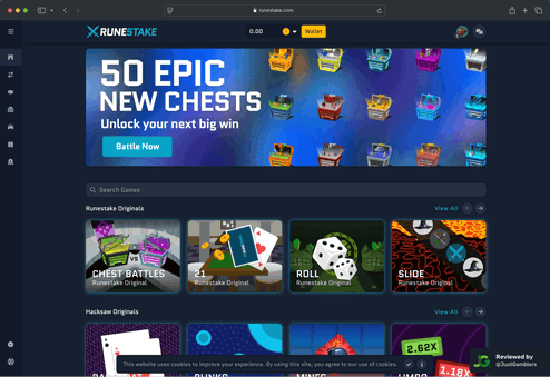 screenshot-runestake-starting-page-desktop