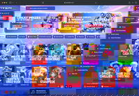 Desktop Screenshot of SpinBlitz Starting Page