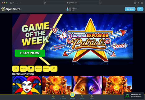 screenshot-spinfinite-landing-page-desktop