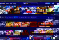 Desktop screenshot of the starting page at Sportzino.