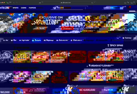 Desktop Screenshot of Sportzino Starting Page