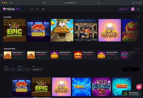 screenshot-vegas-gems-starting-page-desktop