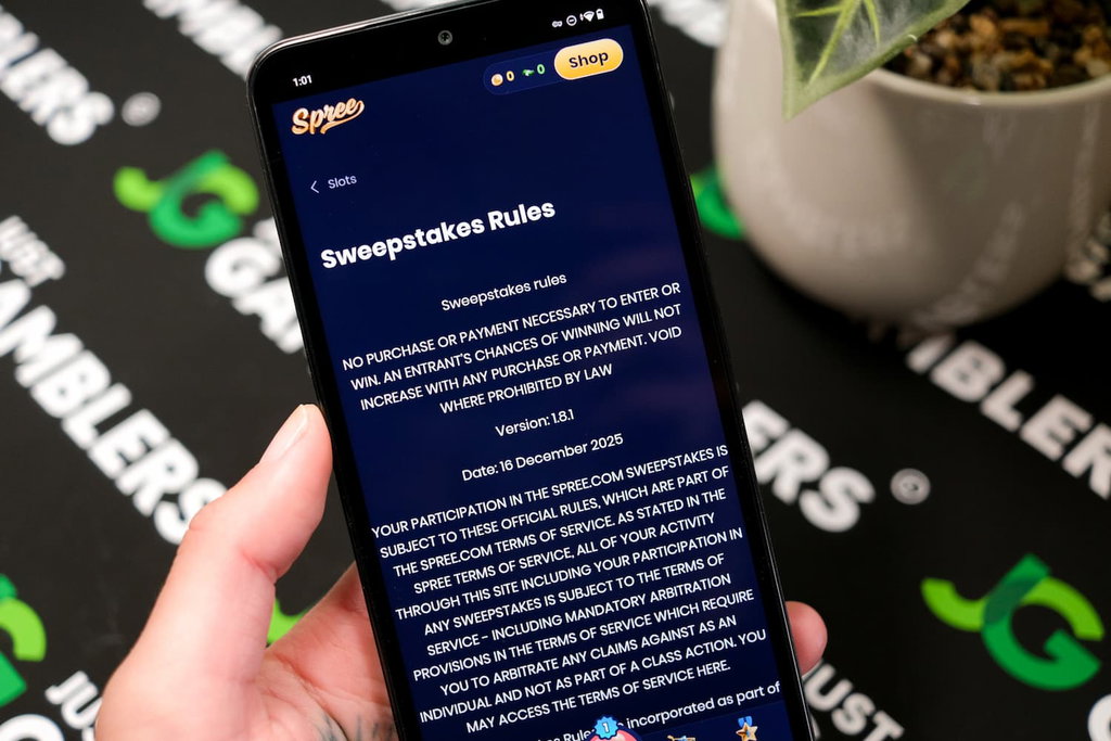 Photo of Spree mail-in instructions SC Rules page.