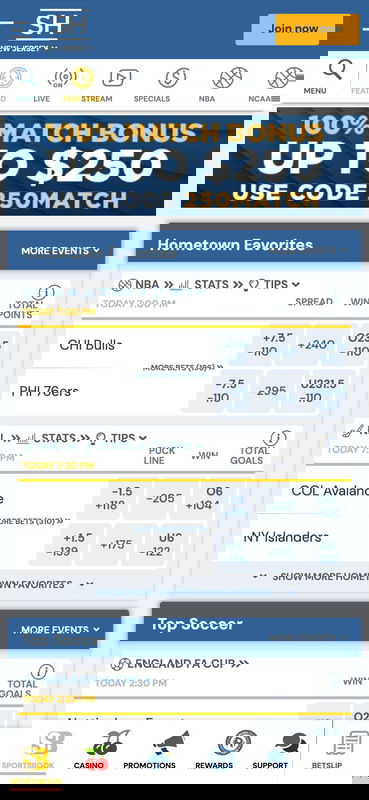 sugarhouse united states sports mobile
