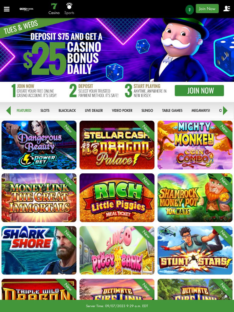 tropicana casino united states review tablet