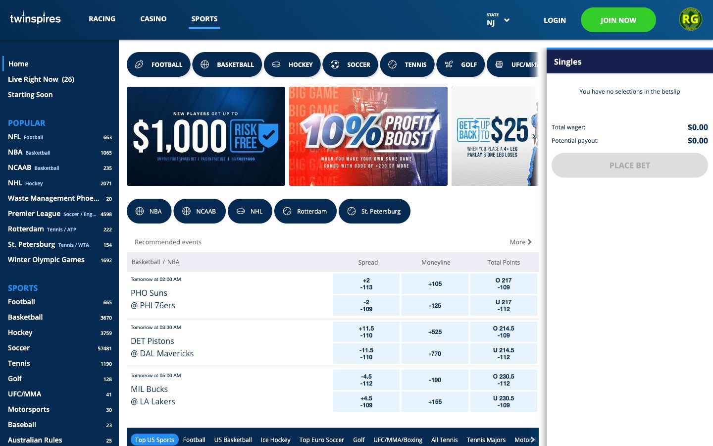 twinspires united states sports