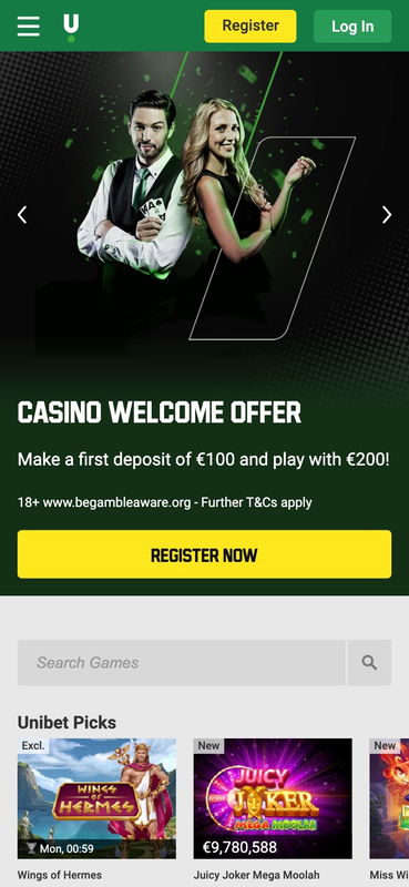 unibet casino mobile
