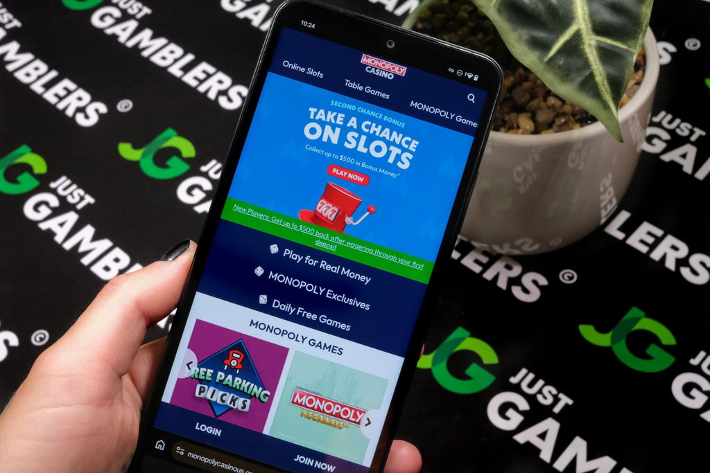 Photo of Monopoly Casino website (rebranded from Virgin Casino).
