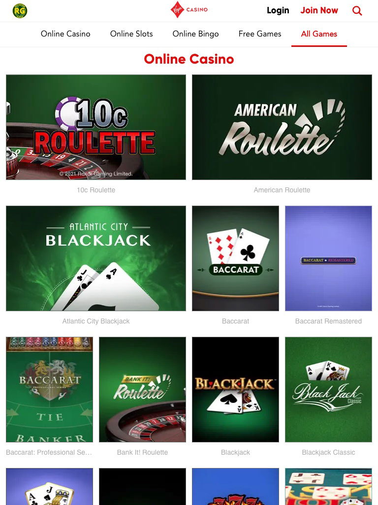 virgin casino united states casino tablet