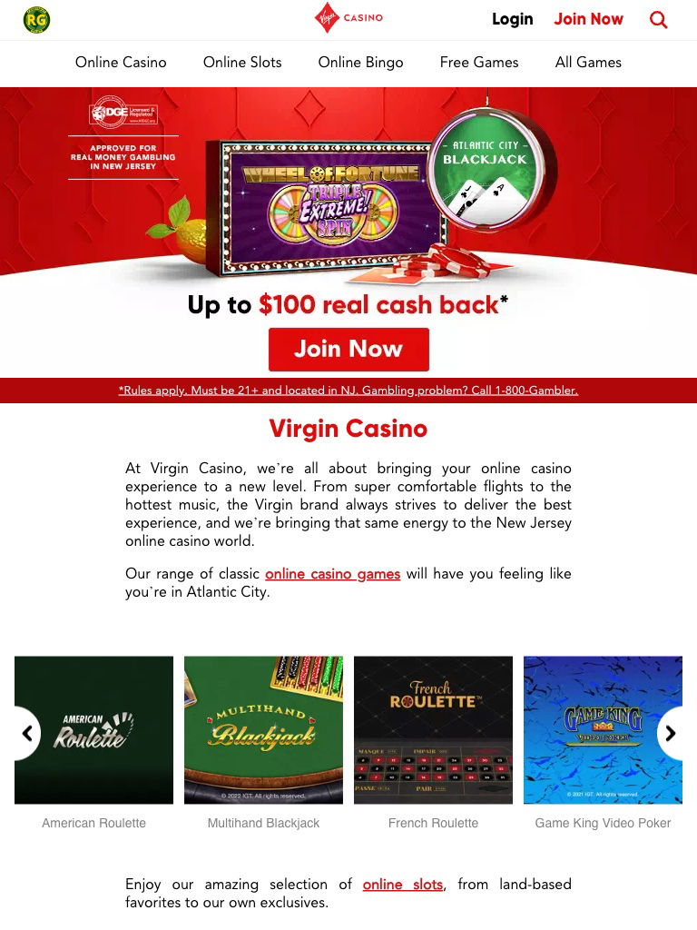 virgin casino united states review tablet