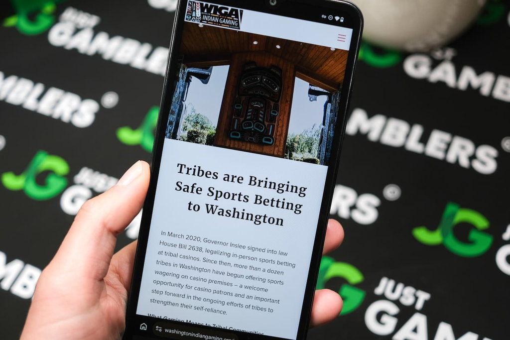 Photo of statement about tribes introducing sports betting in the state of Washington.
