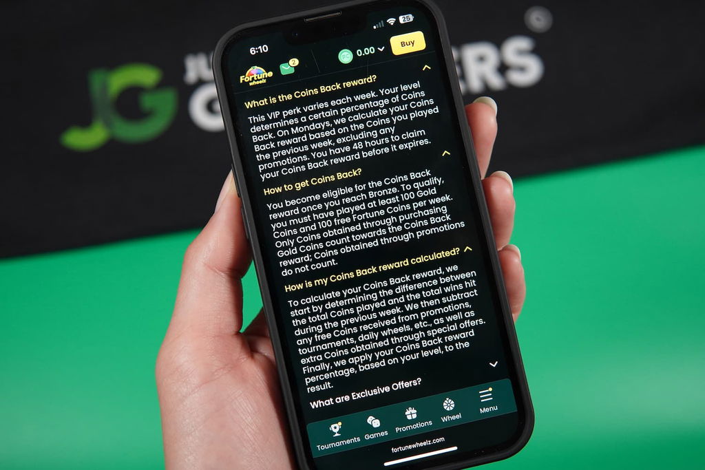Photo with explanation to coinback bonus.