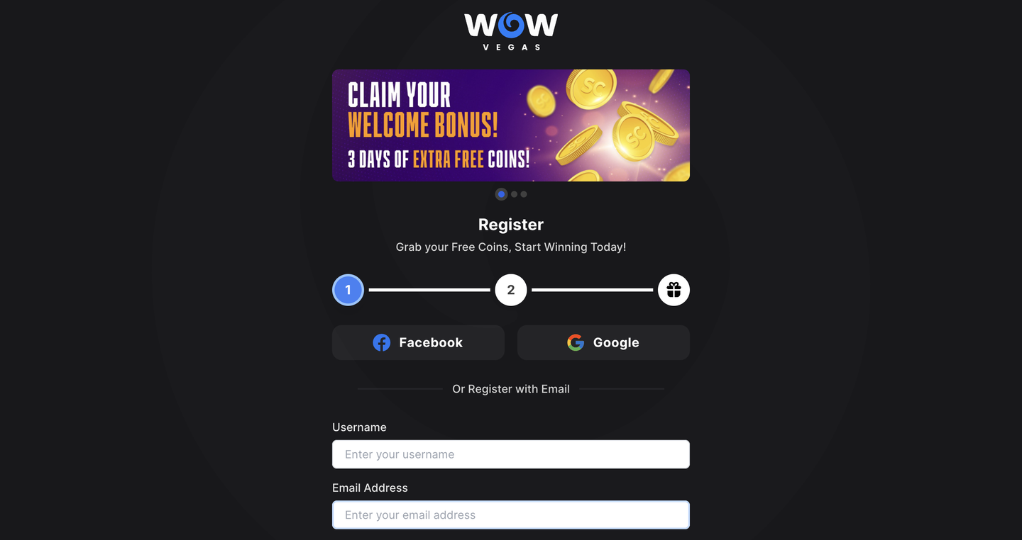 wow vegas united states review register